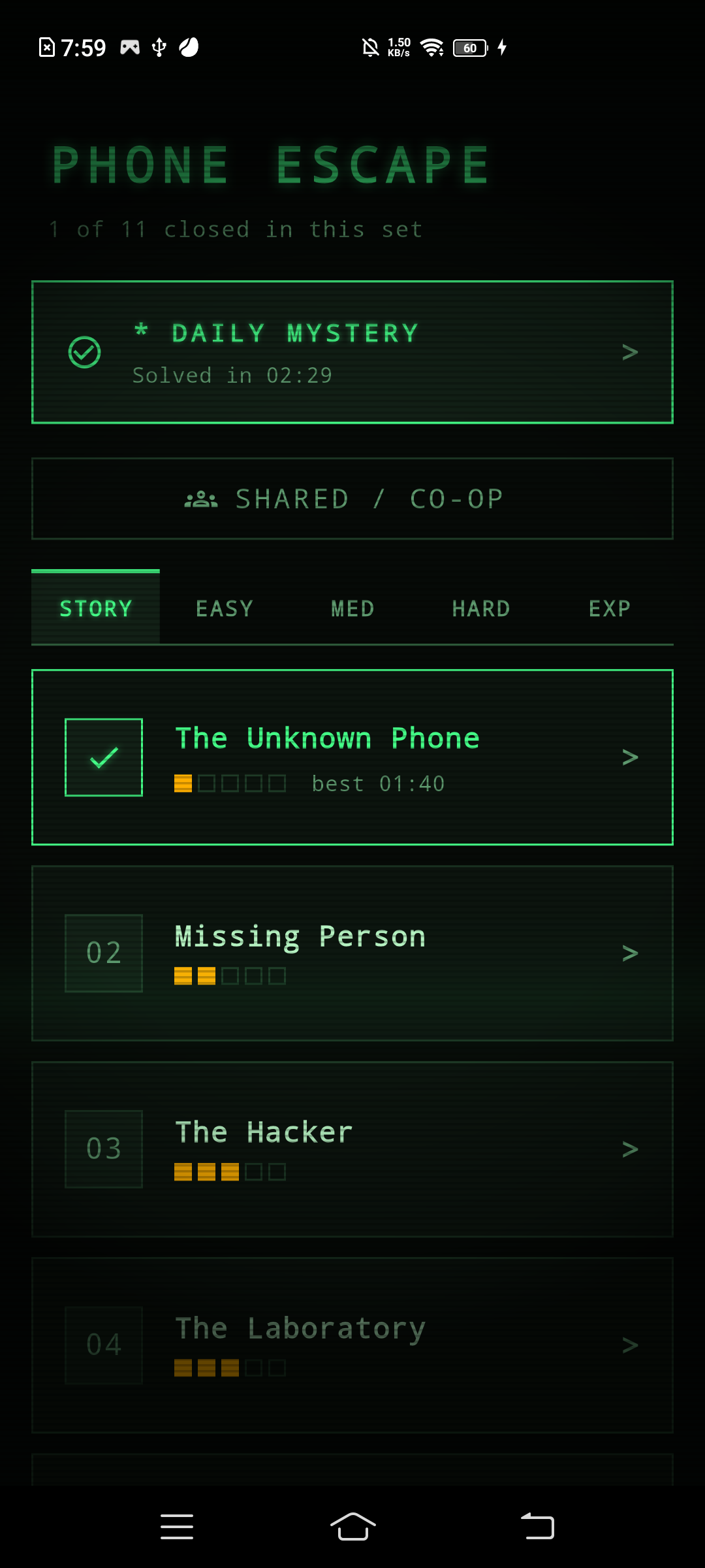 Case list